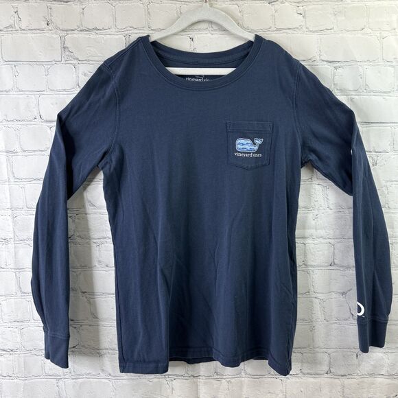 Discovery Channel Shark Week Shirt Vineyard‎ Vines Unisex XXS & XS Blue Crewneck - Picture 2 of 14